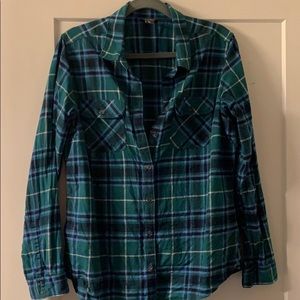 Blue/Green Eddie Bauer Women’s Flannel